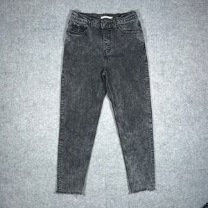 Levi's Denim jeans Mom Jean Women 27x26 Black Acid Wash High Rise Tapered